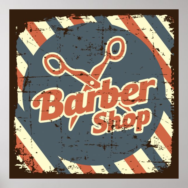 coola Barber-butikens vintage Poster (Framsidan)