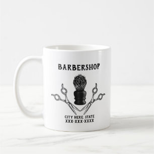 Coola Barbershop Business Swag Barber Scissors Kaffemugg