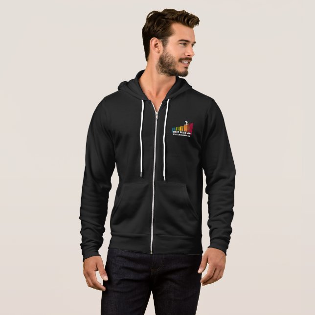 Coola Barcode Design Best Skier på berget T Shirt (Hel framsida)