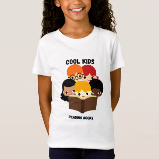 Coola barn som läser bokar t shirt