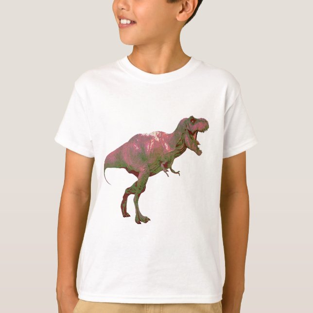 coola barn T-Rex dinosaurigrafik t-shirt-design T Shirt (Framsida)