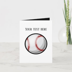 Coola Baseball-idrottsmeddelande Kort