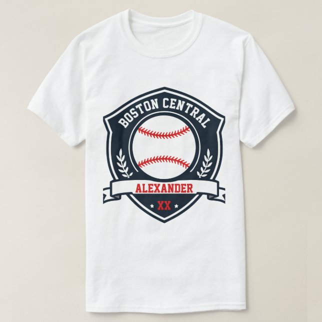 Coola Baseball Logotyp anpassa T Shirt (Design framsida)