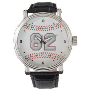 Coola Baseball Player nummer 82 - Stitches look Armbandsur
