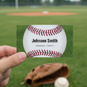 Coola Baseball Softball Coach Player Trainers Pers Visitkort