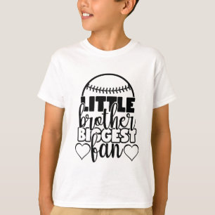 Coola Baseball sport lille Brother största fläkt T Shirt