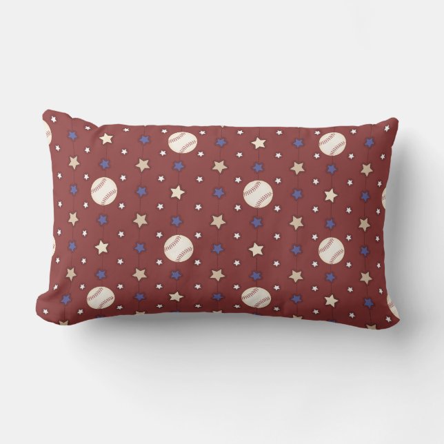 Coola Baseball Stars Pillow Lumbarkudde (Framsida)