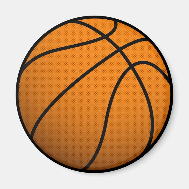 Coola Basketball and Anpassningsbar Sports B Boll Magnet (Framsidan)