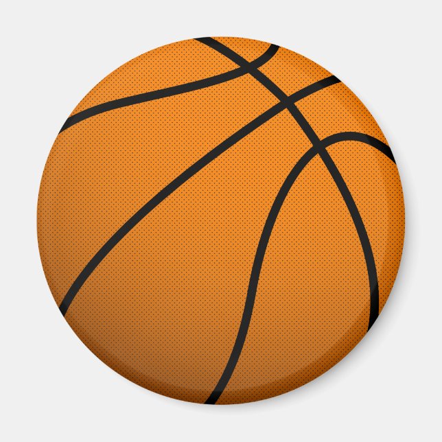 Coola Basketball and Anpassningsbar Sports B Boll Magnet (Framsidan)