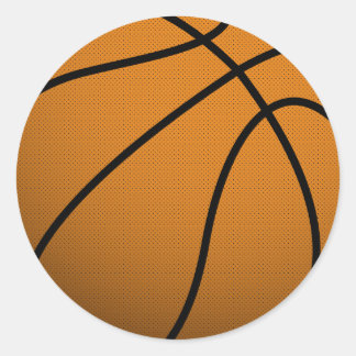 Coola Basketball and Anpassningsbar Sports B Boll Runt Klistermärke