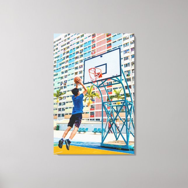 Coola Basketball Gift Canvastryck (Framsida)