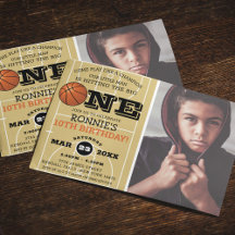 Coola Basketball Kids Photo Birthday