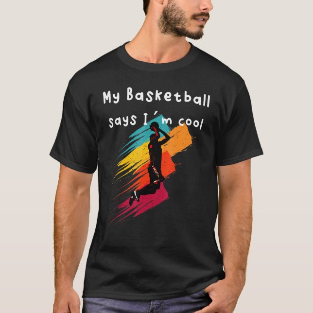 Coola Basketball Player T Shirt (Framsida)