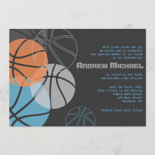 COOLA BASKETBALL Pub Bat mitzvah inbjudan till Inb