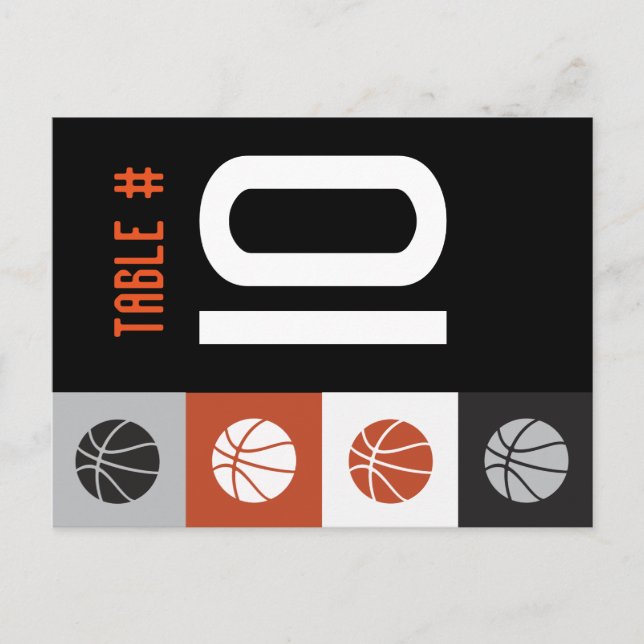 COOLA BASKETBALL Pub Mitzvah Bord-platskort Vykort (Framsida)