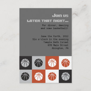 COOLA BASKETBALL Pub Mitzvah Inbjudan