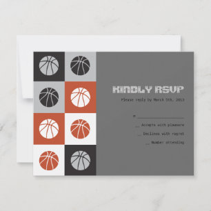 COOLA BASKETBALL Pub Mitzvah-inbjudan OSA Kort