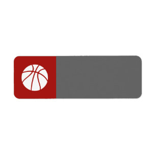 COOLA BASKETBALL Pub Mitzvah Linda Returadress Etikett