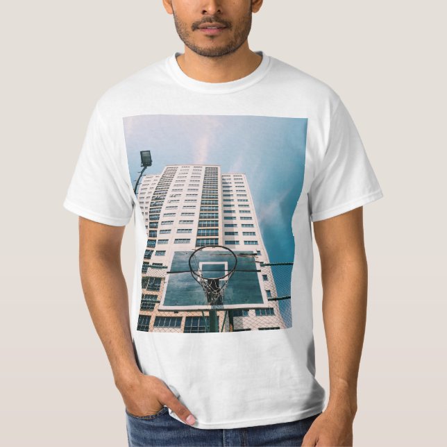 Coola Basketball Ring T Shirt (Framsida)