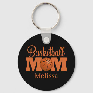 Coola Basketball sport Mamma add namn Nyckelring