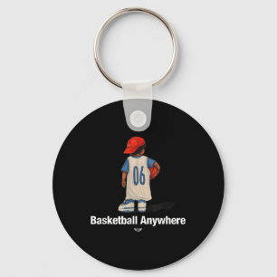 Coola Basketboll var som helst med en Basketboll K Nyckelring