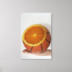 Coola Basketbollskonstruktion Canvastryck