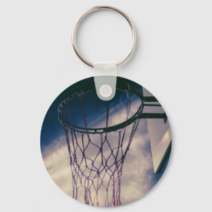 Coola Basketbollskonstruktion Nyckelring