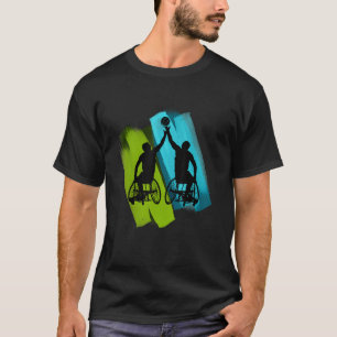 Coola Basketbollspel för rullstol T Shirt