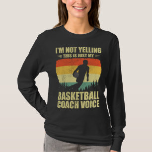 Coola baskettränare för manliga och kvinnliga bask t shirt