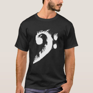 Coola Bass Clef För manar Women Fire Musical Symbo T Shirt