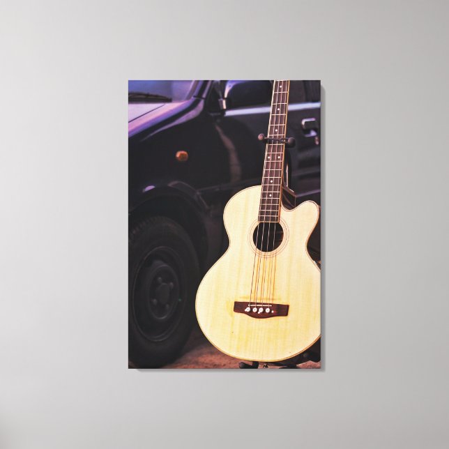 Coola Bass Guitar Canvastryck (Framsida)