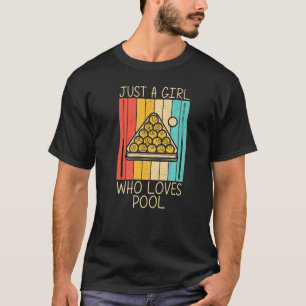 Coola Bassäng för flickor Kid Snooker Billiards 8 T Shirt
