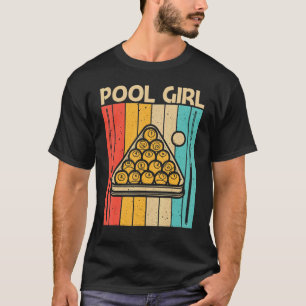 Coola Bassäng för flickor Kid Snooker Billiards 8 T Shirt