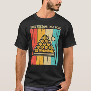 Coola Bassäng För manar kvinnonooker Billiards 8 B T Shirt