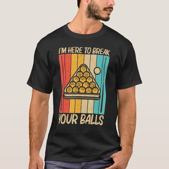 Coola Bassäng För manar kvinnonooker Billiards 8 B T Shirt (Framsida)
