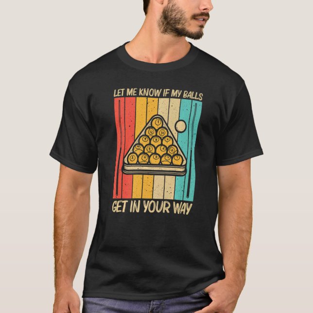 Coola Bassäng För manar kvinnonooker Billiards 8 B T Shirt (Framsida)