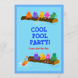 Coola Bassäng Party! Inbjudningar