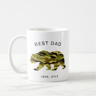 coola, bästa pappa-armén, pappa bär kaffe av fars kaffemugg