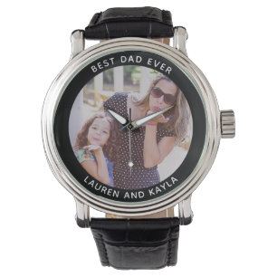 Coola BÄSTA PAPPA NÅGONSIN Modern Fars dag-foto Armbandsur
