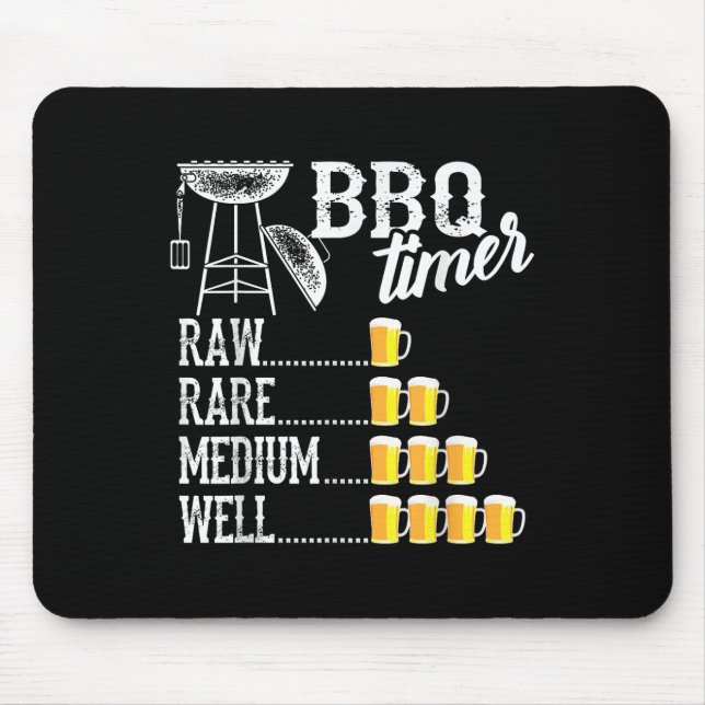 Coola Bbq Timer Raw Sällsynt Medium well Funny Bee Musmatta (Framsidan)