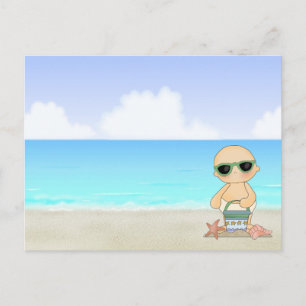 Coola Beach Baby ~ Neutralt Vykort