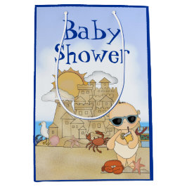 Coola Beach Baby Sandcastle Boy Shower
