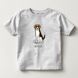 Coola Beagle med solglasögon (Tri färg 3) Lustigt T Shirt