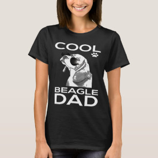 Coola Beagle Pappa Hund Tee Beagle
