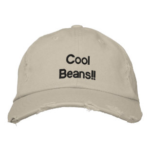 Coola Beans! Broderad Keps