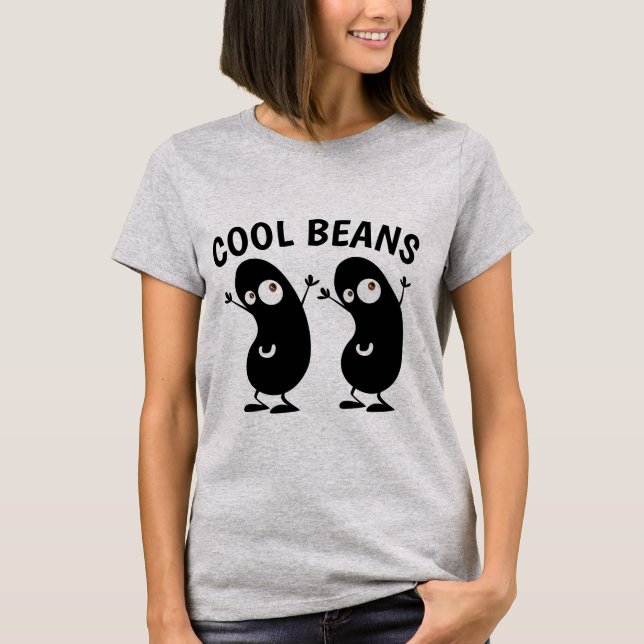 COOLA BEANS Funny Coffee T-shirts (Framsida)
