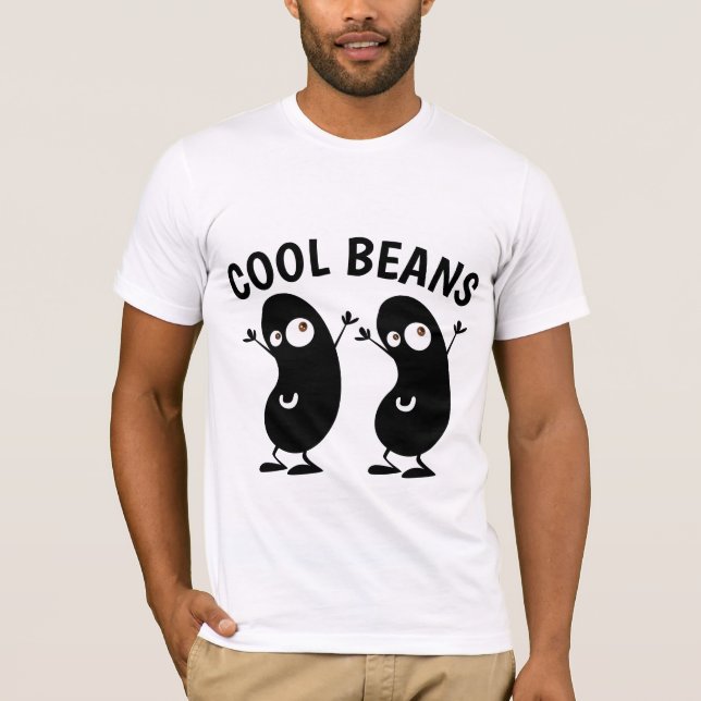 COOLA BEANS Funny Coffee T-shirts (Framsida)