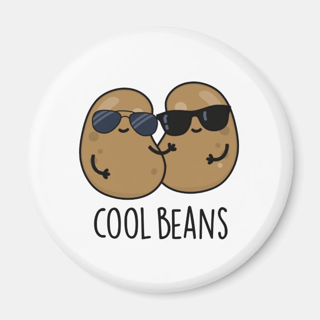 Coola Beans Funny Veggie Legume Pun Magnet (Framsidan)