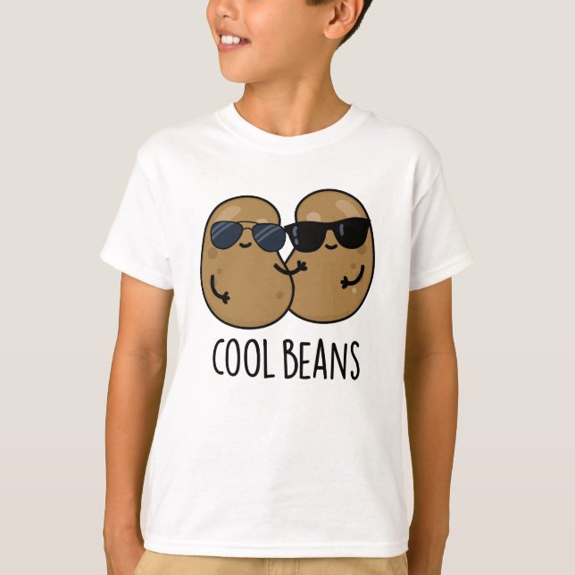 Coola Beans Funny Veggie Legume Pun T Shirt (Framsida)
