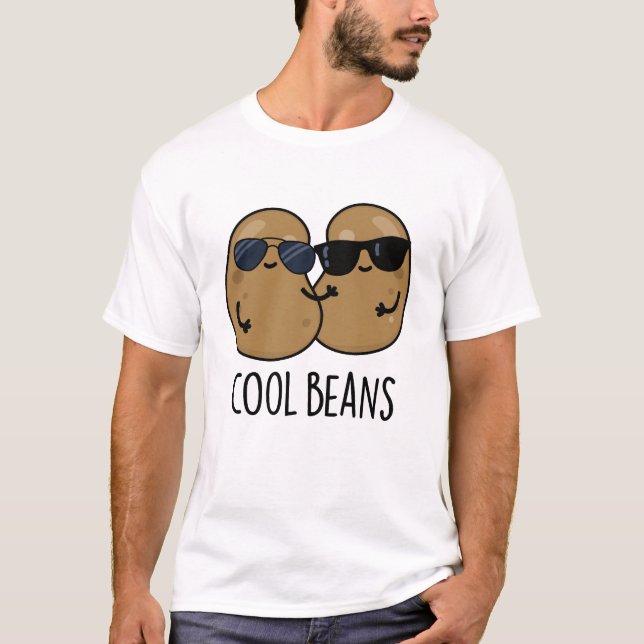 Coola Beans Funny Veggie Legume Pun T Shirt (Framsida)